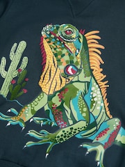 Monsoon Blue Iguana Long Sleeve Hoodie - Image 3 of 3