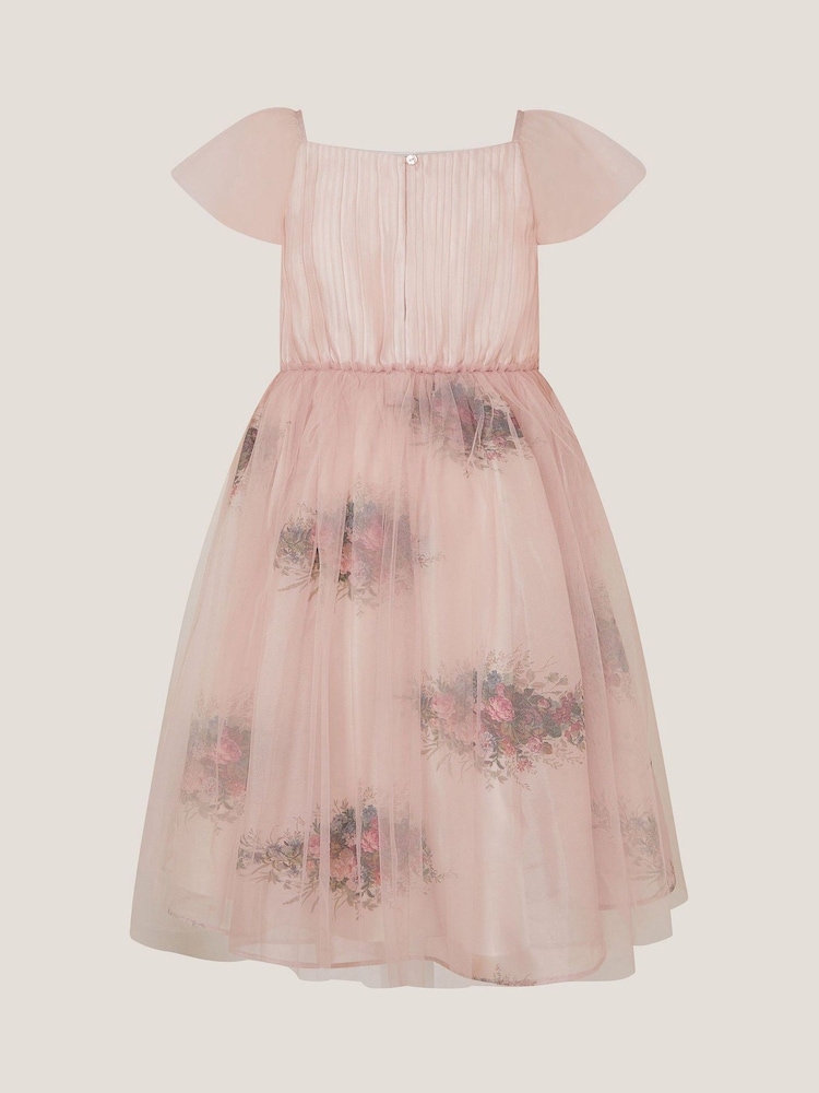 knee length dresses for ladies Charlotte Gown Rose Blossom Organza