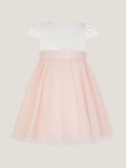 Monsoon Pink Baby Satin Bridesmaid Dress - Image 1 of 3