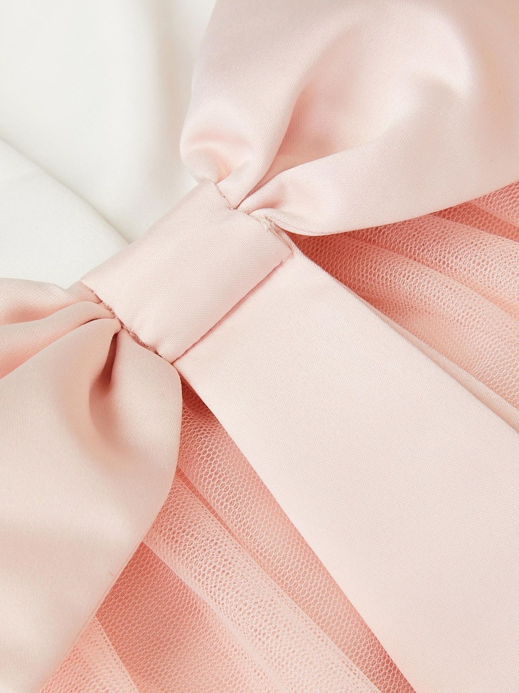 Monsoon Pink Baby Satin Bridesmaid Dress - Image 4 of 4