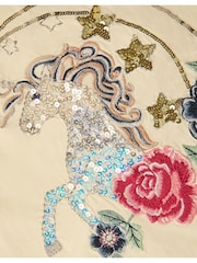 Monsoon Unicorn Embellished T-Shirt - Bild 2 von 3