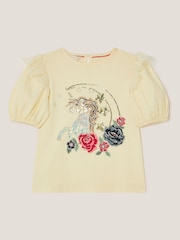 Monsoon Unicorn Embellished T-Shirt - Bild 3 von 3