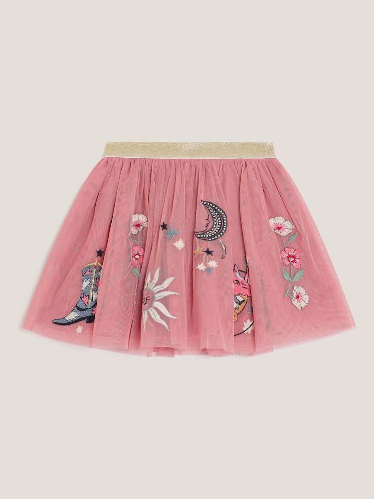 Monsoon Cowboy Embroidered Tutu Skirt - Bild 1 von 3