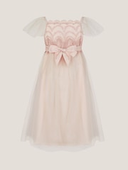 Monsoon Pink Francesca Lace Tulle Party Dress - Image 2 of 3