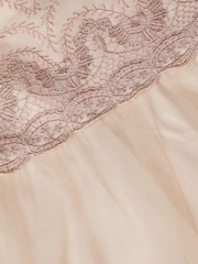 Monsoon Pink Francesca Lace Tulle Party Dress - Image 3 of 3