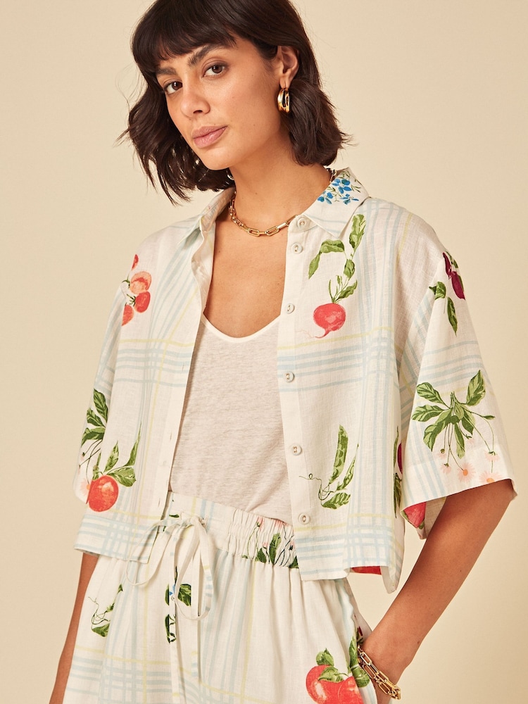 Nobodys Child Bennie Fruit Print Shirt - Imagem 2 de 6