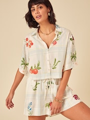 Nobodys Child Bennie Fruit Print Shirt - Imagem 4 de 6