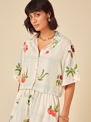 Nobodys Child Bennie Fruit Print Shirt - Imagem 5 de 6