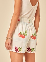 Nobodys Child Jen Fruit Print Shorts - Imagem 2 de 4