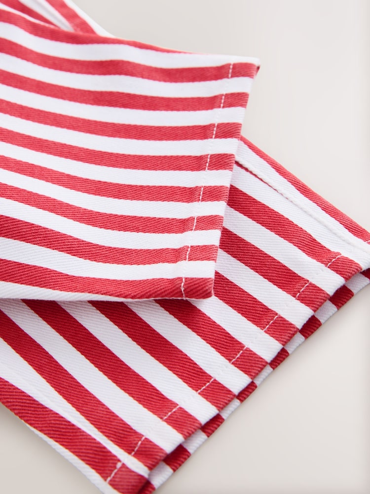 أحمر/بيج فاتح - بنطلون برجل واسعة وبتصميم سهل اللبس (3 شهور-7 سنوات) - صورة 4 من 4 أحمر/بيج فاتح - بنطلون برجل واسعة وبتصميم سهل اللبس (3 شهور-7 سنوات) - صورة 4 من 4