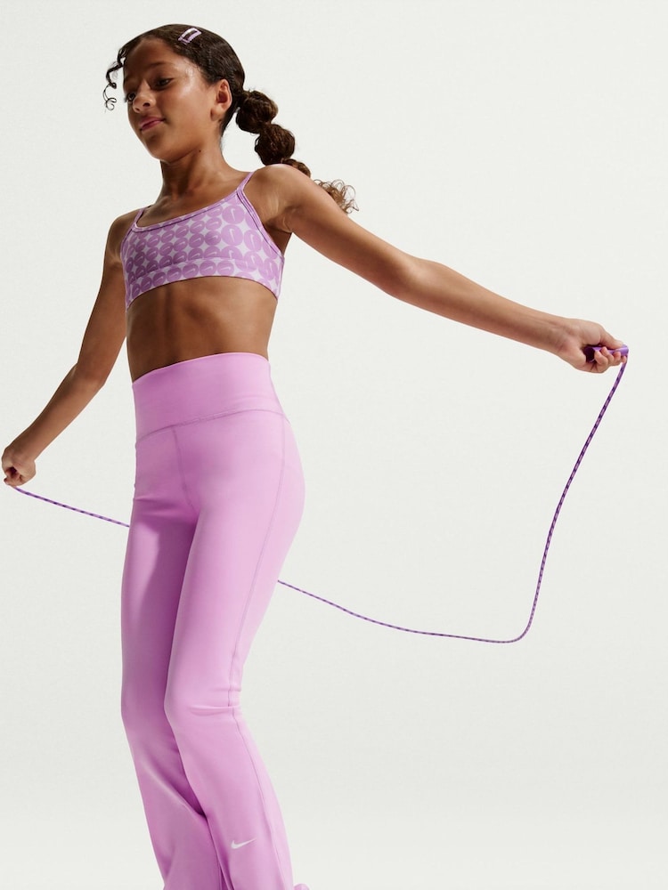 Nike Magenta Pink One Dri-FIT Flared Leggings - Image 5 of 5 Nike Magenta Pink One Dri-FIT Flared Leggings - Image 5 of 5