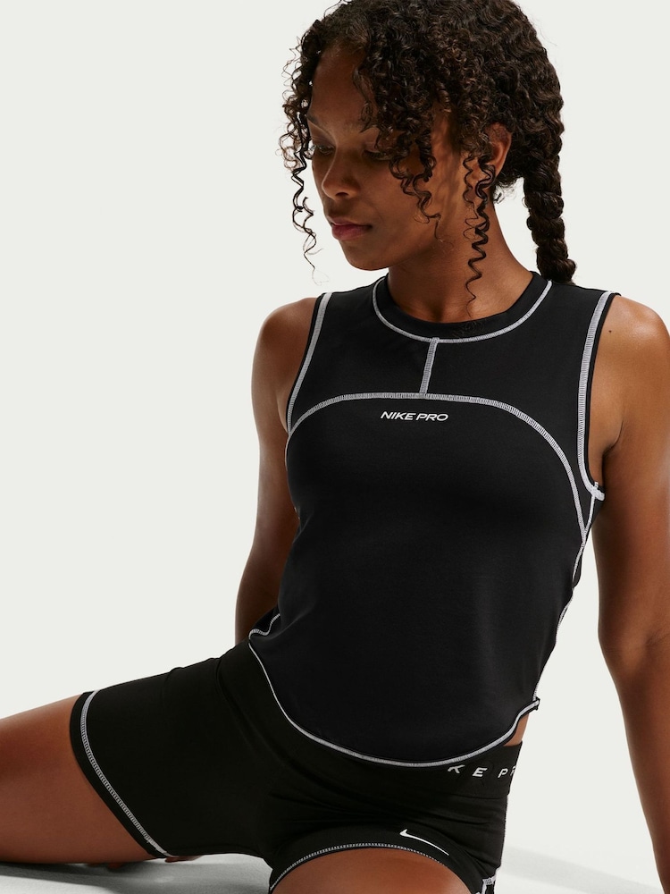 Nike Black Pro Dri-FIT Tank Top - Image 5 of 5 Nike Black Pro Dri-FIT Tank Top - Image 5 of 5