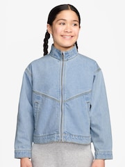 Nike Blue Collection Windrunner Denim Jacket - Image 1 of 3