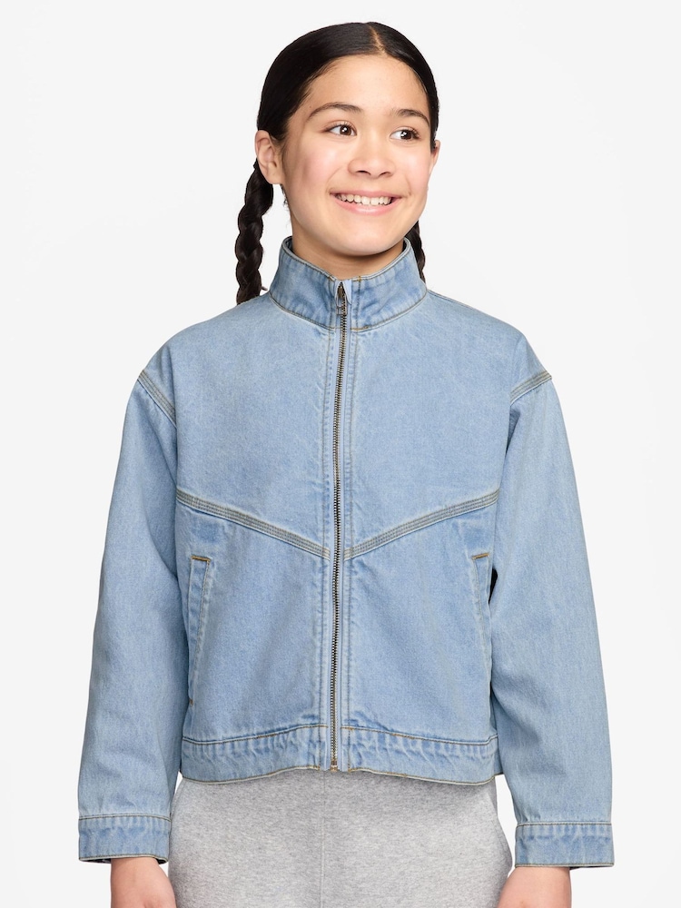 Nike Blue Collection Windrunner Denim Jacket - Image 1 of 3