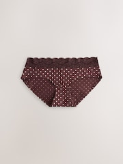 Lemon Yellow Short Cotton and Lace Knickers 10 Pack - Image 12 of 15