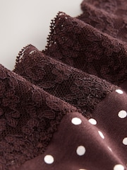 Lemon Yellow Short Cotton and Lace Knickers 10 Pack - Image 15 of 15