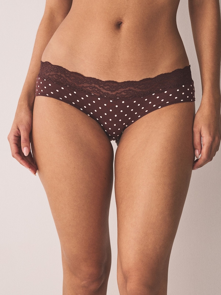 Lemon Yellow Short Cotton and Lace Knickers 10 Pack - Image 2 of 15 Lemon Yellow Short Cotton and Lace Knickers 10 Pack - Image 2 of 15