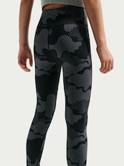 Nike Black One Printed Training Leggings - Image 4 of 5