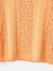 Oliver Bonas Orange Textured Stripe Knitted Vest - Image 7 of 7