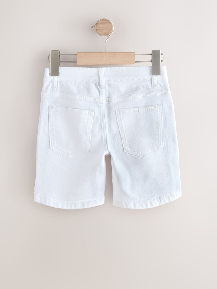 أبيض - شورت دنيم (3 -16 سنة) - صورة 2 من 4