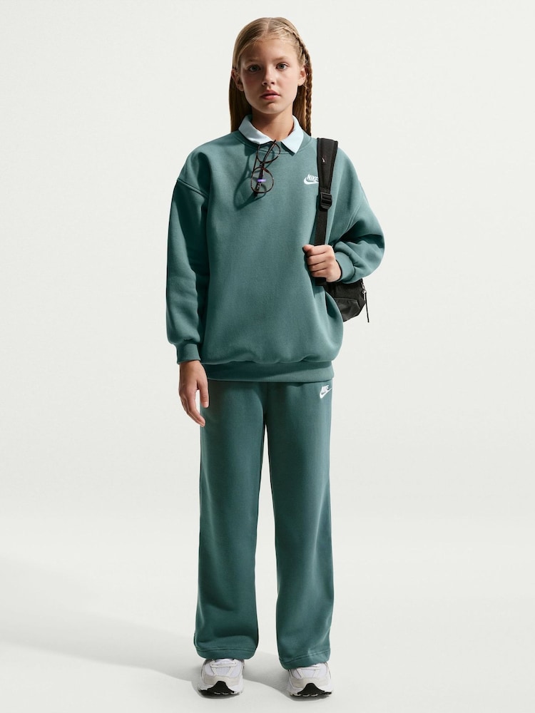 Nike Mineral Slate Oversized Club Fleece Sweatshirt - Image 1 of 5