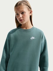 Nike Mineral Slate Oversized Club Fleece Sweatshirt - Image 3 of 5