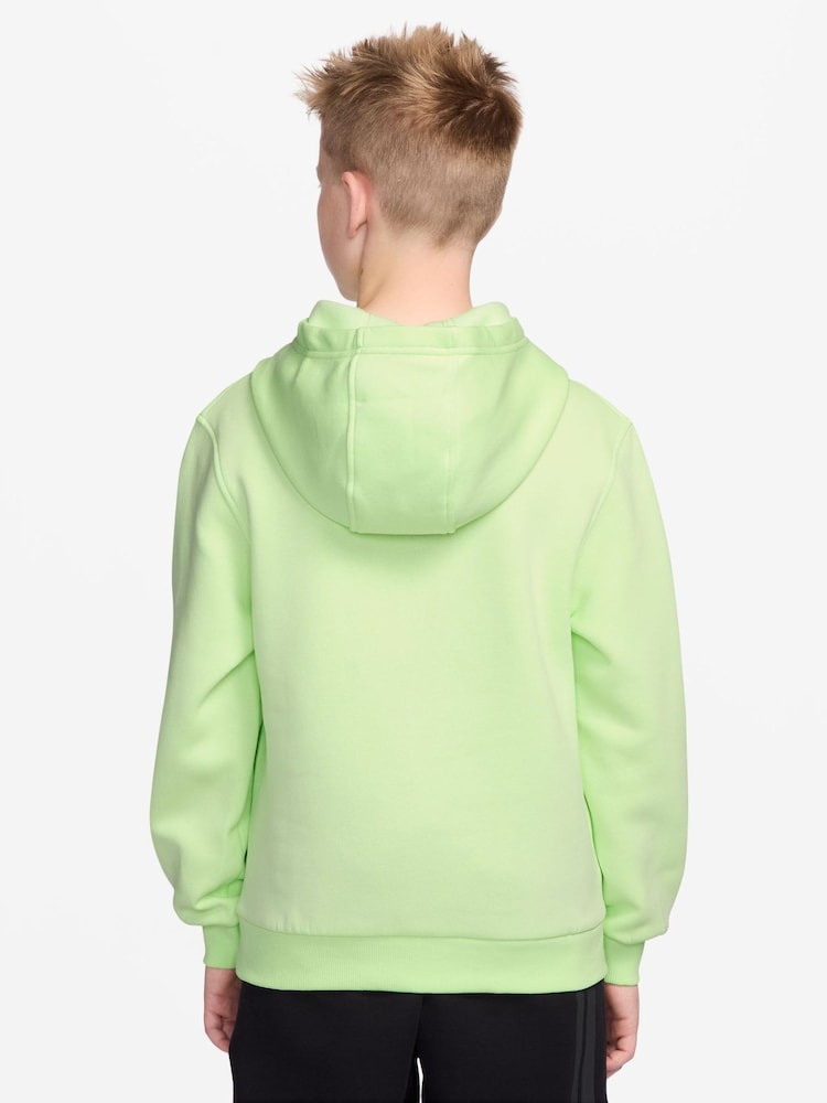 Nike Liquid Lime Club Fleece Pullover Hoodie - Image 2 of 3 Nike Liquid Lime Club Fleece Pullover Hoodie - Image 2 of 3