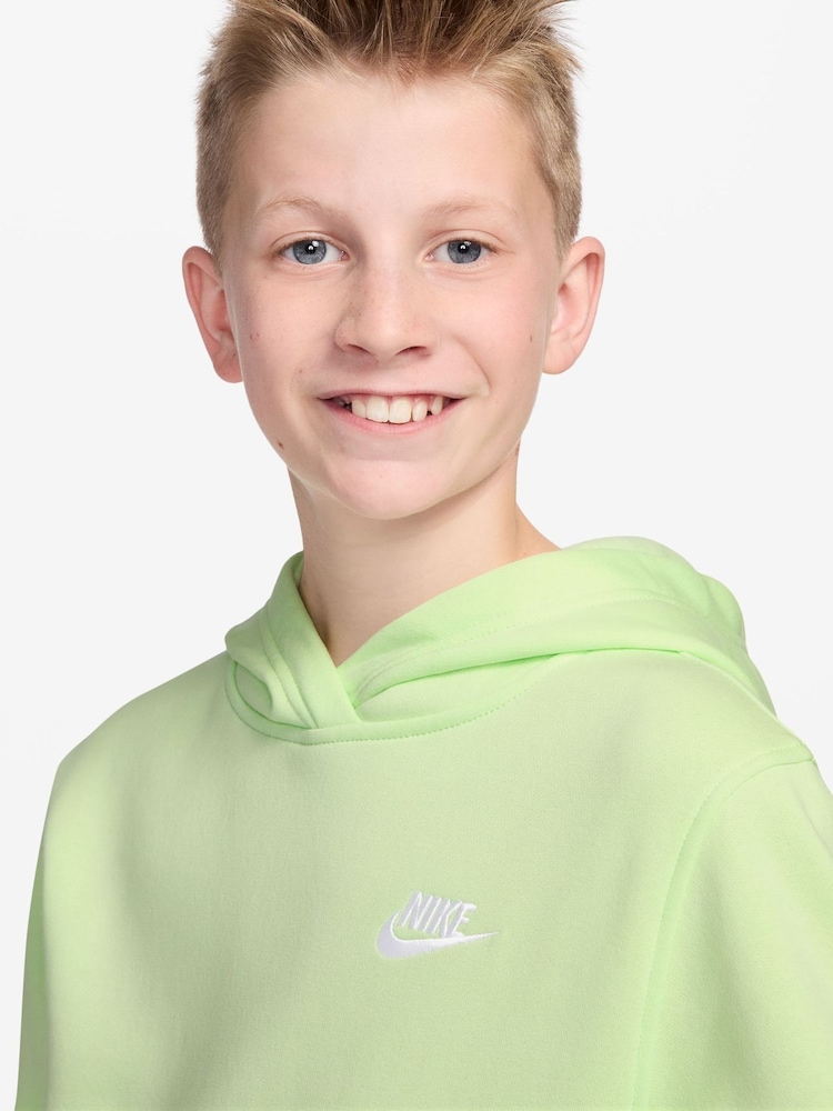 Nike Liquid Lime Club Fleece Pullover Hoodie - Image 3 of 3 Nike Liquid Lime Club Fleece Pullover Hoodie - Image 3 of 3