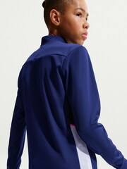 Nike Blue Academy Dri-FIT Long-Sleeve 1/4-Zip Football Drill Top - Image 4 of 5