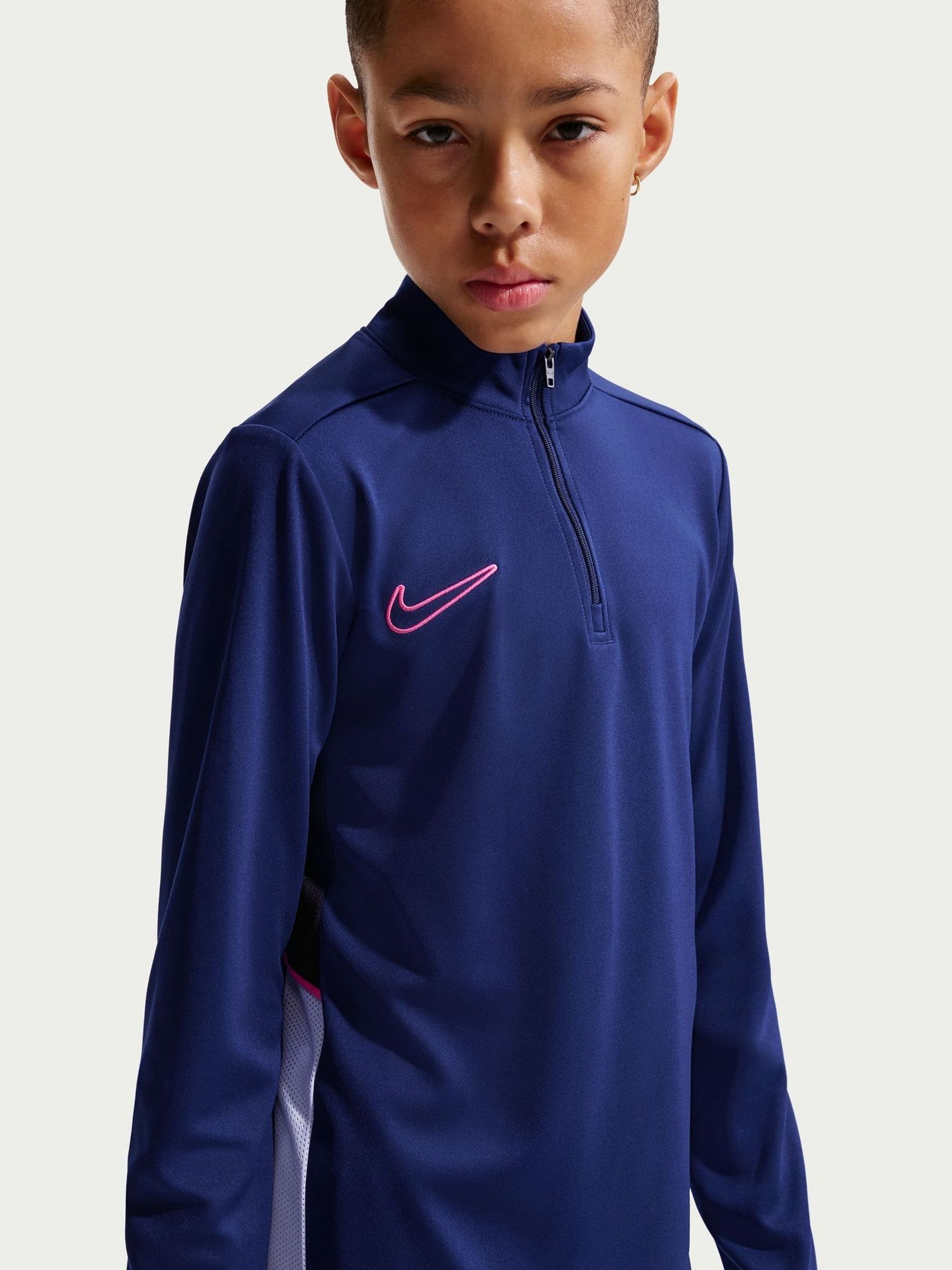 nike dri fit academy drill top blue