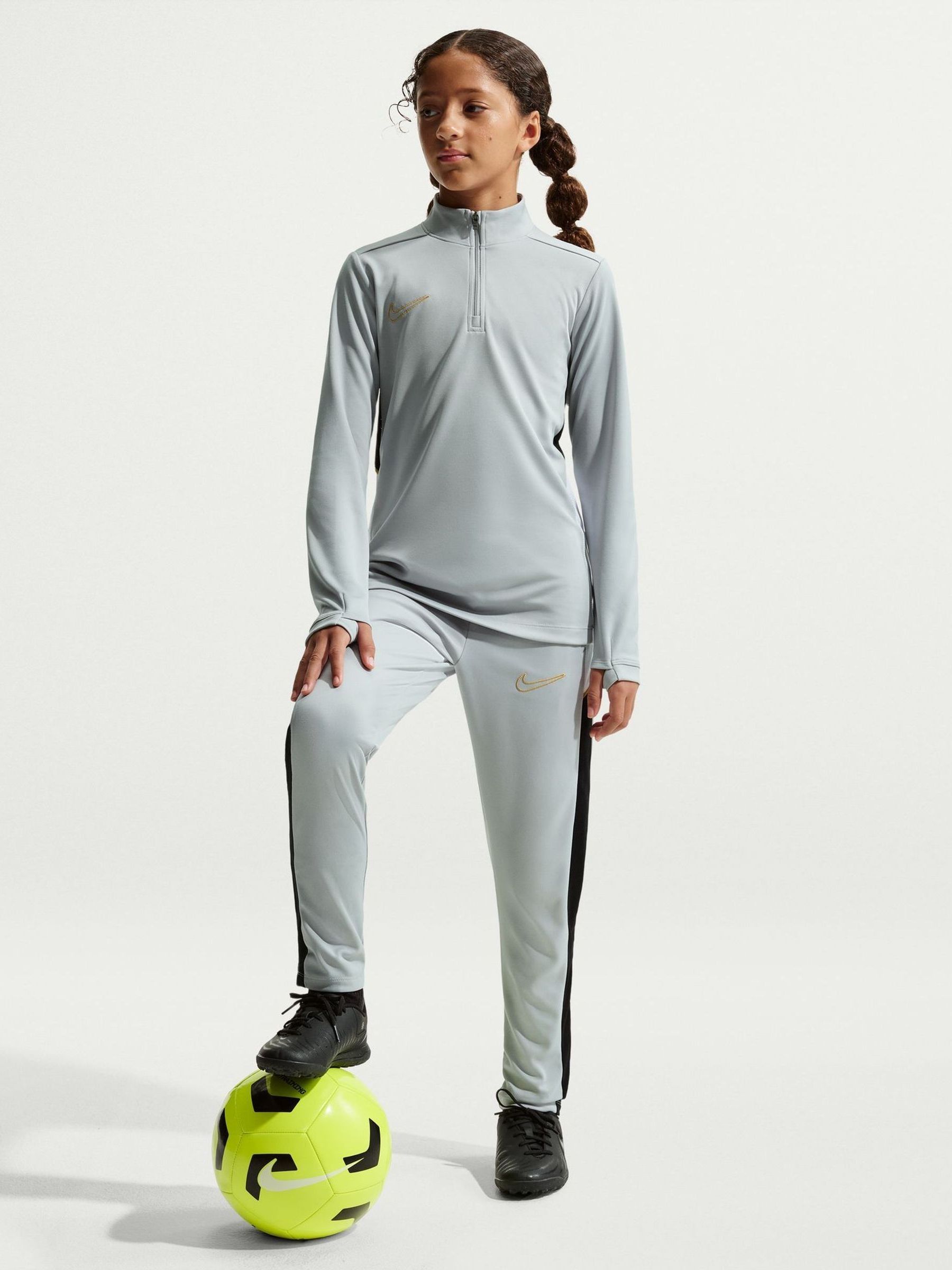 nike drill top grey