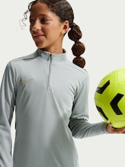 Nike Smoke Grey Dri-FIT Academy 25 Half Zip Drill Top - Image 3 of 5