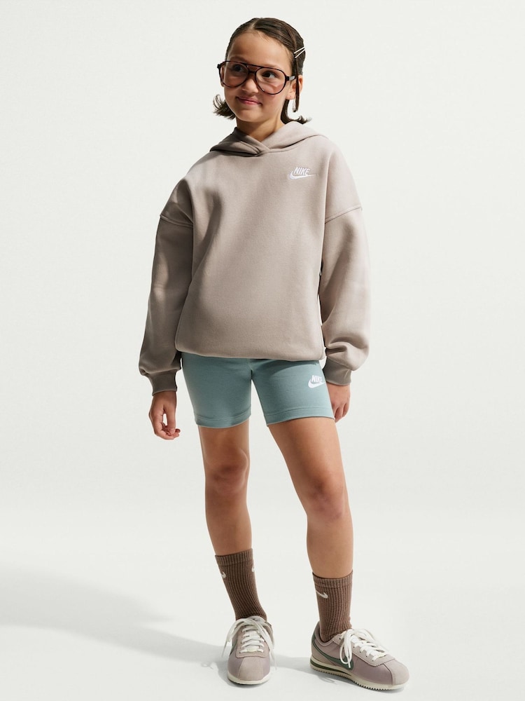 Nike Neutral Overhead Oversized Sportswear Club Fleece Pullover Hoodie - Image 1 of 5 Nike Neutral Overhead Oversized Sportswear Club Fleece Pullover Hoodie - Image 1 of 5