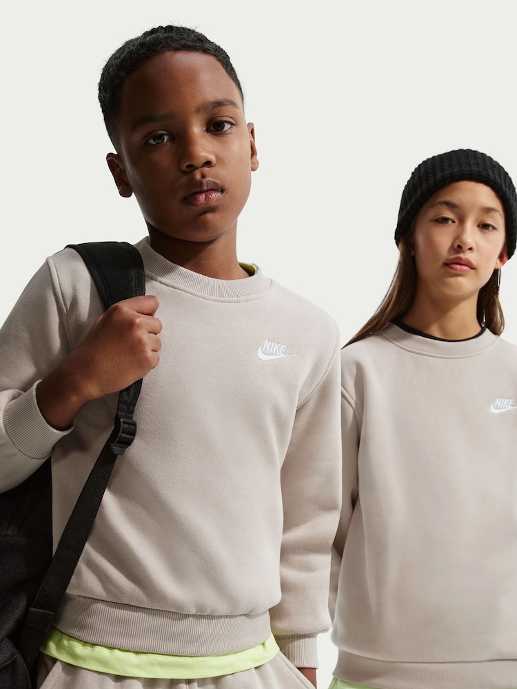 Nike Neutral Club Fleece Sweatshirt - Image 2 of 6 Nike Neutral Club Fleece Sweatshirt - Image 2 of 6