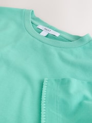 Aquablauw - Dik T-shirt met ronde hals en korte mouwen - Afbeelding 6 van 7