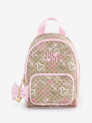 River Island Girls Graffiti Monogram Backpack - Image 1 of 6
