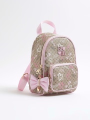 River Island Girls Graffiti Monogram Backpack - Image 2 of 6