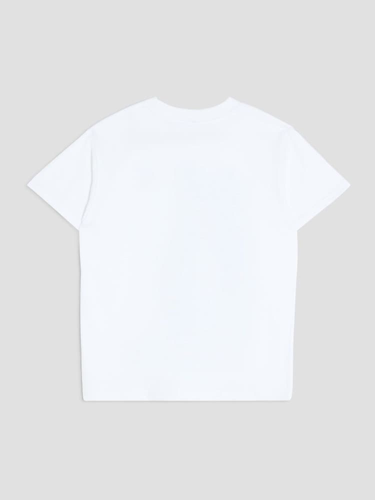 River Island White Boys Smiley Be Yourself T-Shirt - Image 2 of 4