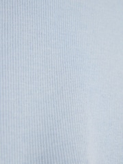 River Island Blue Girls 3D Bow Ribbed Top - Image 4 of 4