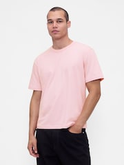 Gap Pink Original Crew Neck Short Sleeve T-Shirt - Image 1 of 4