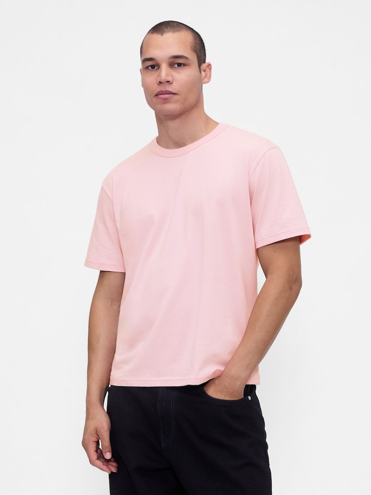 Gap Pink Original Crew Neck Short Sleeve T-Shirt - Image 1 of 4