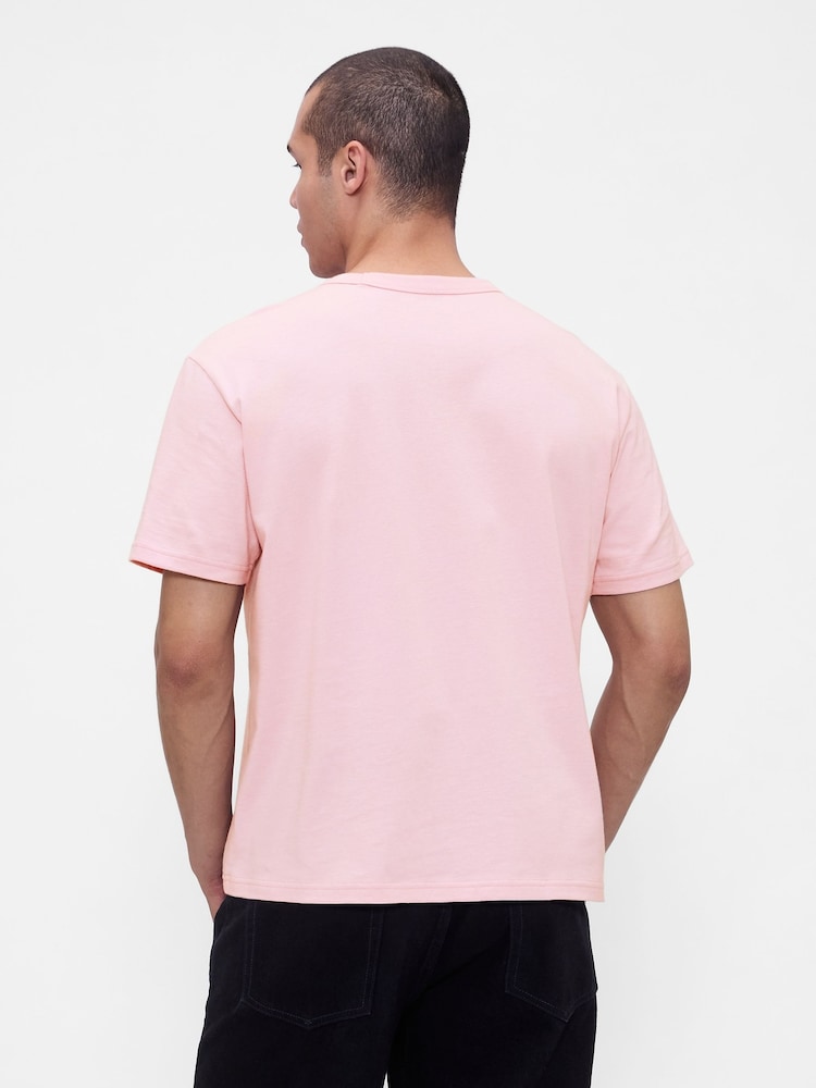 Gap Pink Original Crew Neck Short Sleeve T-Shirt - Image 2 of 4