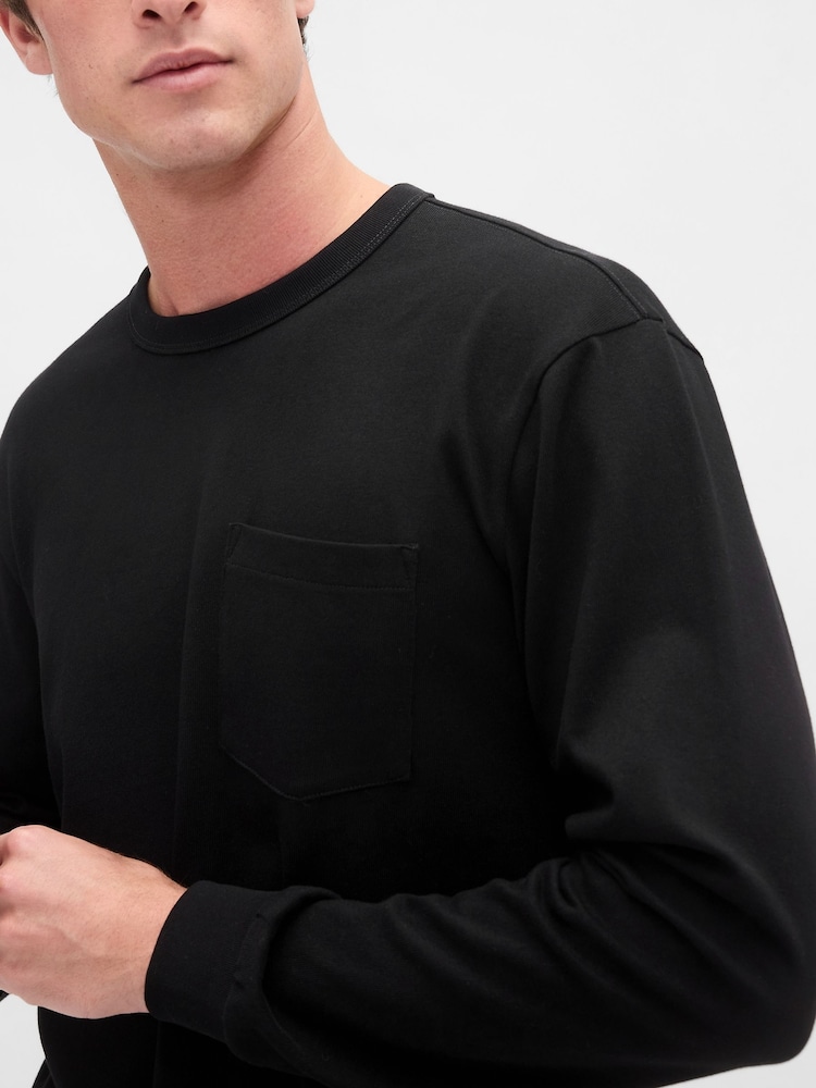 Gap Black Heavyweight Relaxed T-Shirt - Image 4 of 4