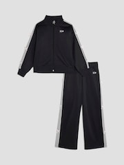 River Island Black Girls Bow Tracksuit Set - Image 1 of 5