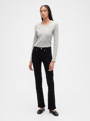 Cream - Gap Waffle Knit Long Sleeve T-Shirt - Slika 3 iz 5