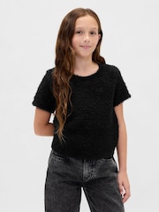 Gap Black Eyelash Sweatshirt (4-13yrs) - Image 1 of 5