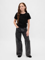 Gap Black Eyelash Sweatshirt (4-13yrs) - Image 3 of 5