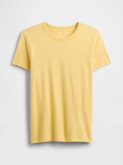 Gap Yellow Favourite Crew Neck Short Sleeve T-Shirt - Image 3 of 3