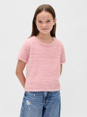 Gap Pink Eyelash Sweatshirt (4-13yrs) - Image 1 of 5