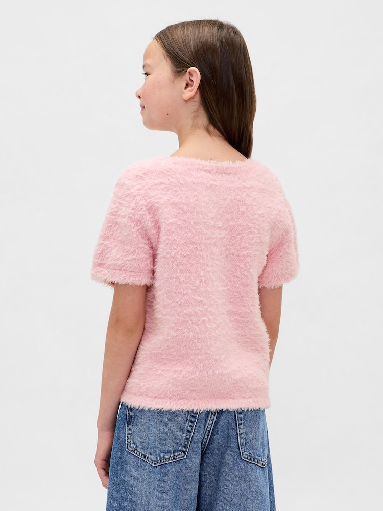 Gap Pink Eyelash Sweatshirt (4-13yrs) - Image 2 of 5